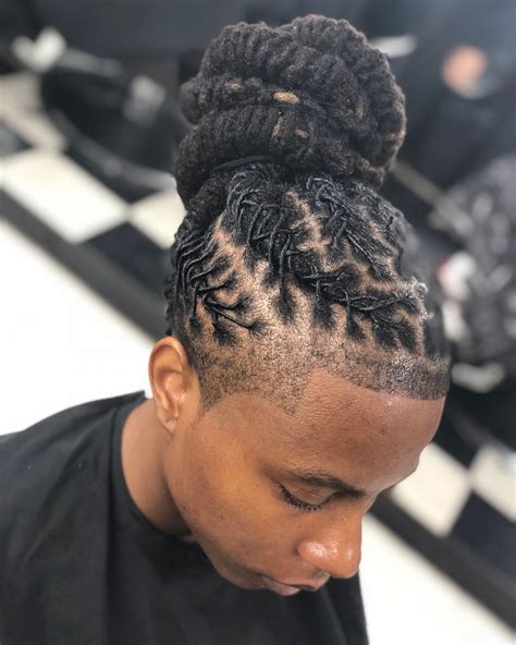 dreads hairstyle for men|dreadlock updo styles for men.